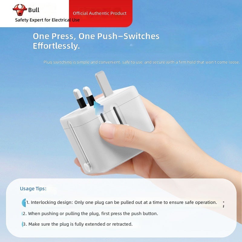 BULL L10U15 Multi-National Universal Travel Adapter with Fast Charging - Image 2