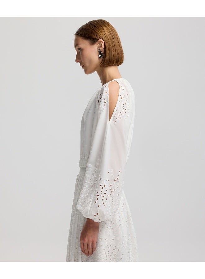 Ipekyol Relaxed Fit Broderie Anglaise Blouse - Image 3