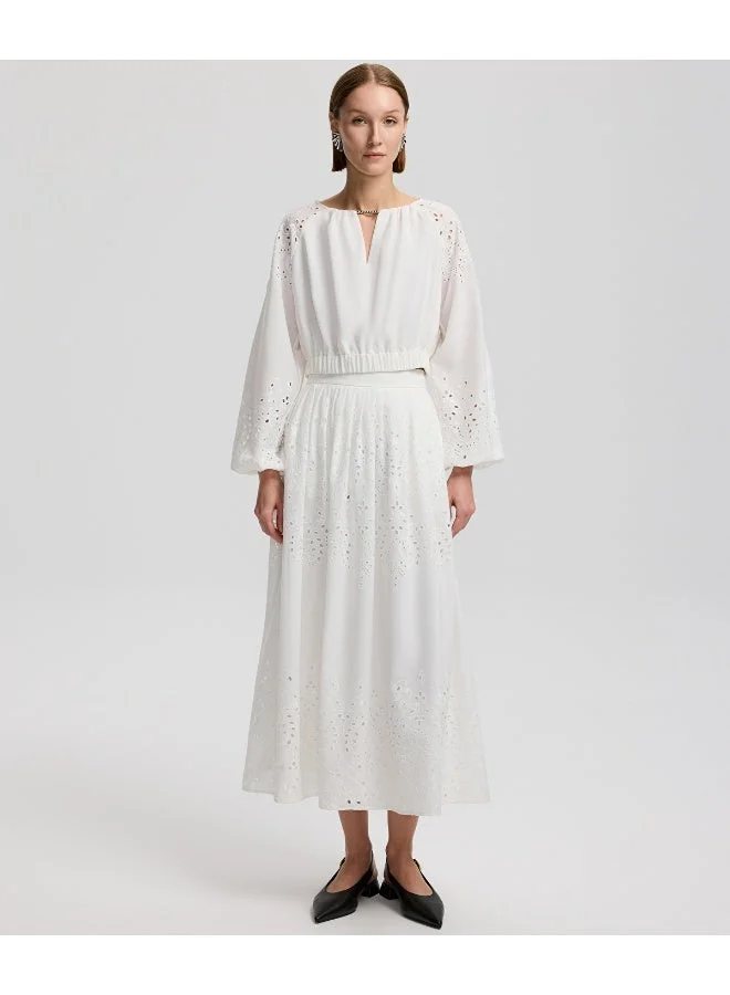 Ipekyol Relaxed Fit Broderie Anglaise Blouse