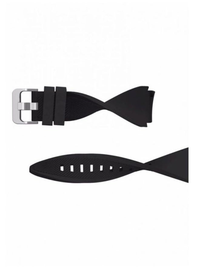 Silicone Watch Band For Samsung Gear S3 Frontier/Classic Classic Black - Image 4