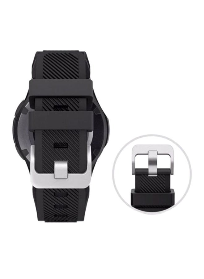 Silicone Watch Band For Samsung Gear S3 Frontier/Classic Classic Black - Image 3