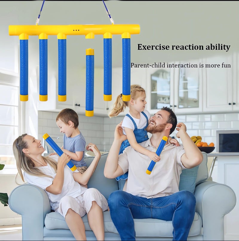 Tendry Reflex Drop Sticks Challenge Game, Hand Eye Coordination Training Toy, Upgrade Remote Control 3 Adjustable Speed - Image 3
