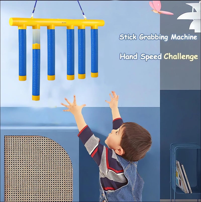 Tendry Reflex Drop Sticks Challenge Game, Hand Eye Coordination Training Toy, Upgrade Remote Control 3 Adjustable Speed - Image 2