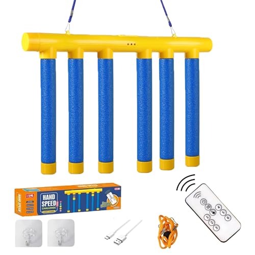 Tendry Reflex Drop Sticks Challenge Game, Hand Eye Coordination Training Toy, Upgrade Remote Control 3 Adjustable Speed - Image 1