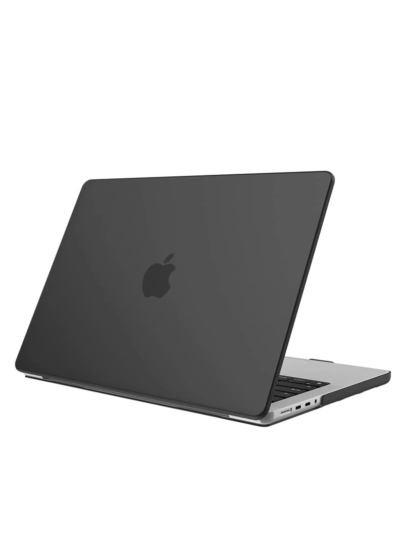 Rubberized Hard Case compatible for NEW Macbook Pro 14 inch M4 A3112 A3185 A3401  M3 A2918 A2992 M2 A2779 M1 A2442 Pro/Max Chip with Touch ID, 2023-2021 Release, Plastic Hard Shell,,Black - Image 1