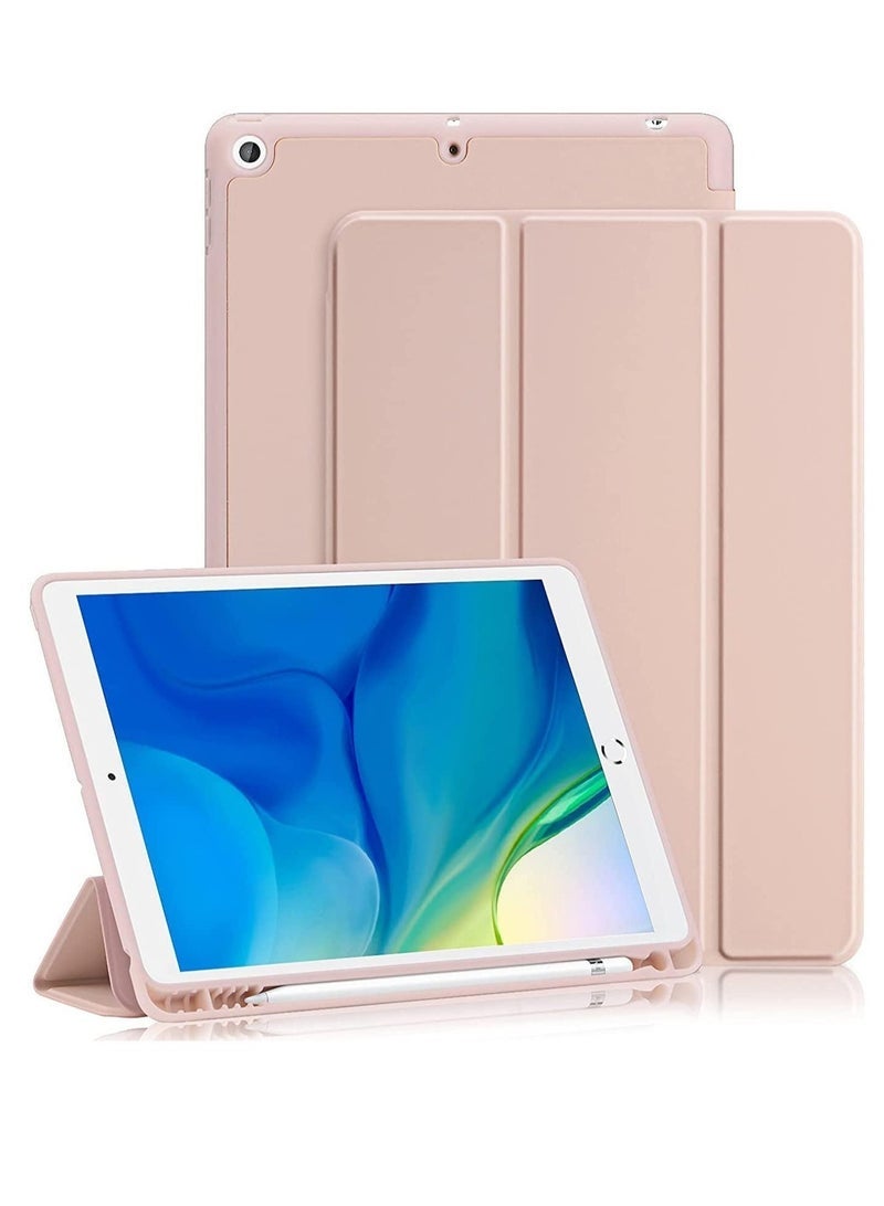 SmartGrist iPad 9th/8th/7th Generation case (2021/2020/2019) iPad 10.2-Inch Case with Pencil Holder [Sleep/Wake] Slim Soft TPU Back Smart Magnetic Stand Protective Cover Cases - Image 1