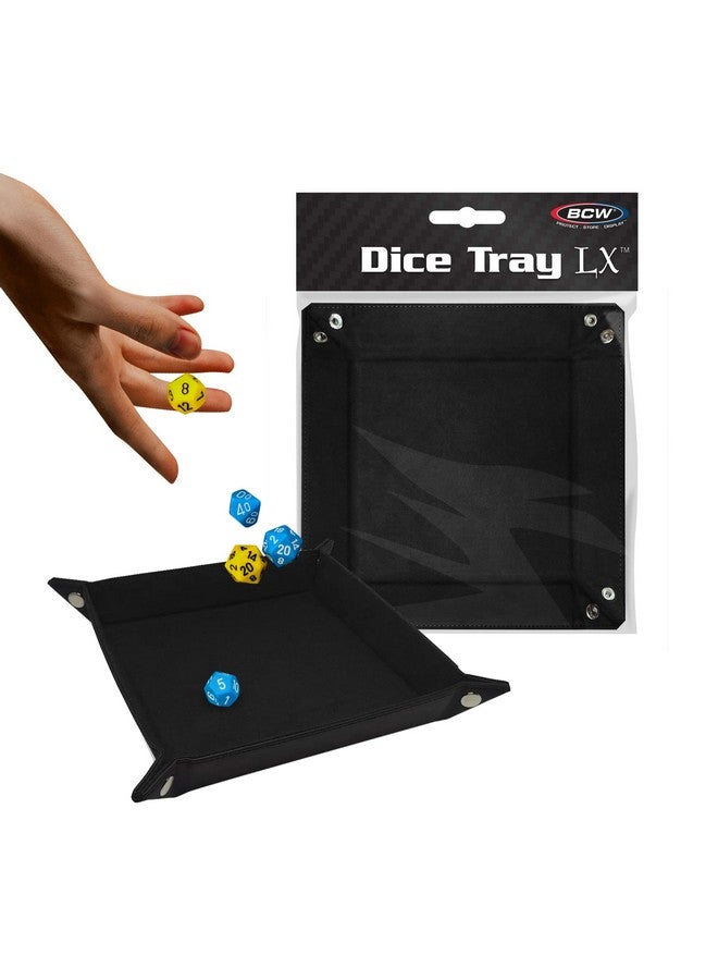 BCW Square Dice Tray - Black | 7x7 Inches | Ideal for Dungeons and Dragons, Pathfinder, etc | Dice Rolling Tray Gaming Accessory for Tabletop RPGs and Board Games… - Image 1