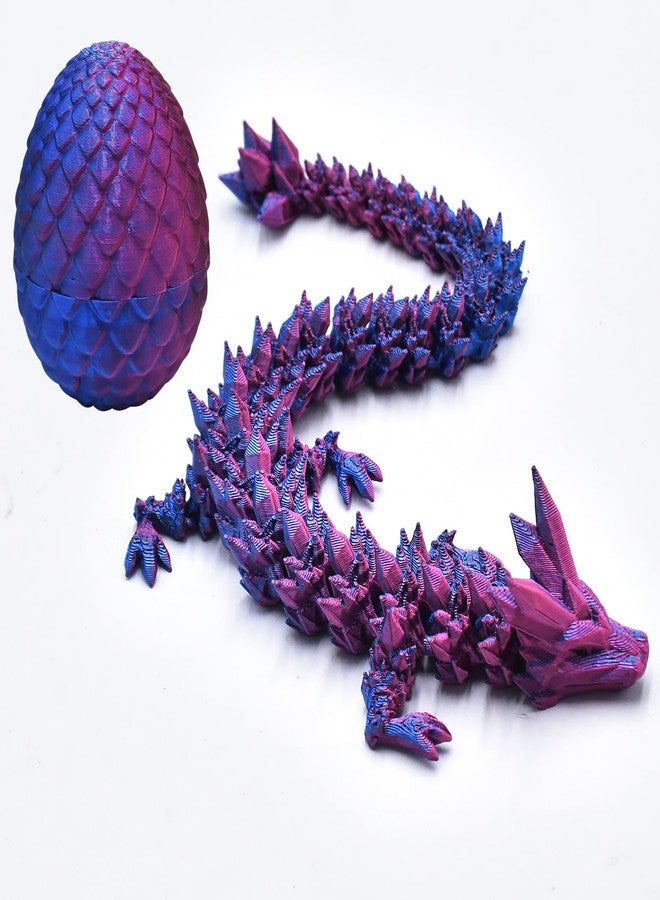 MEIEST 2 PCS MINI 3D Printed Dragon in Egg,Full Articulated Crystal Dragon,Flexible Joints Home Decor Executive Desk Toys, Creative Gifts - Image 3
