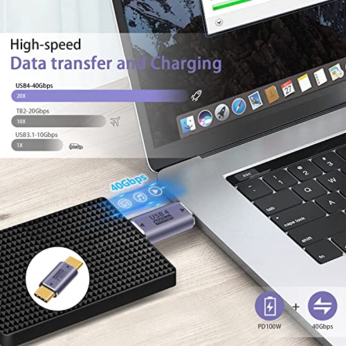 Duttek USB C Extender Adapter, USB C Coupler 40Gbps,100W PD and 8K@60Hz Video Display, Type C to Type C Adapter for Steam Deck, MacBook,Thunderbolt ect (3 Pack) - Image 5