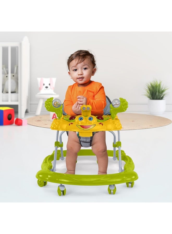 Luvlap Starshine Baby Walker 9+ Months | 3 Level Height Adjustment Walker/Advanced Baby Activity Walker, Green - Image 4