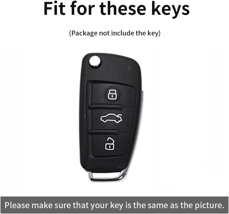 ontto TPU Car Key Fob Cover for Audi Models - Light Purple - Image 2