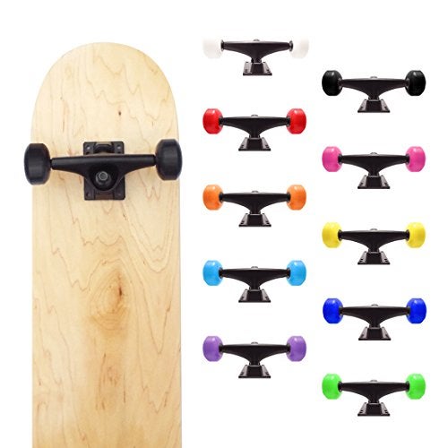 VJ 5.25 139mm Skateboard Trucks (Black), Skateboard Wheels 52mm, Skateboard Bearings, Skateboard Pads, Skateboard Hardware 1.25" (52mm Black)… - Image 5