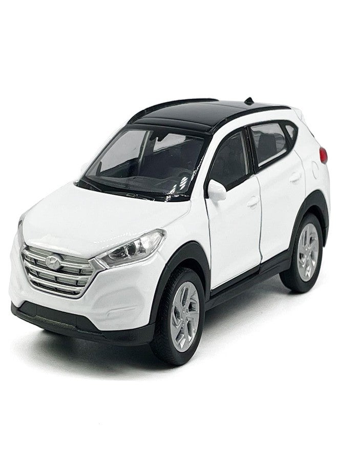 VIIGER 1:36 Scale Tucson Toy Car Model Metal Diecast SUV Toy Vehicle, Doors Open Pull Back, Toys for Boys 3 4 5 6 7 Year Old Toddler Kids Gifts, Men Collection, Home Office Décor Cake Topper, White - Image 1