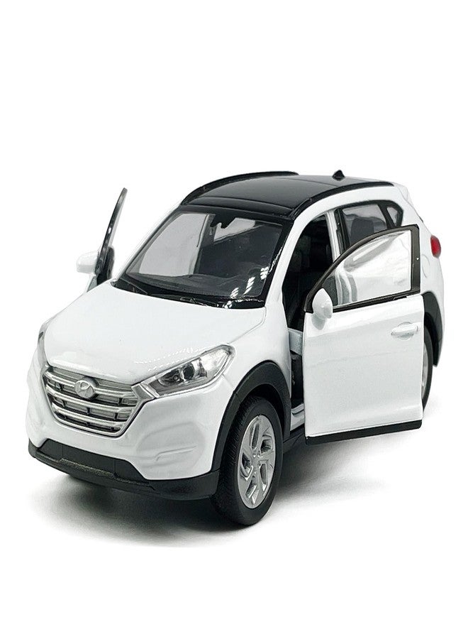 VIIGER 1:36 Scale Tucson Toy Car Model Metal Diecast SUV Toy Vehicle, Doors Open Pull Back, Toys for Boys 3 4 5 6 7 Year Old Toddler Kids Gifts, Men Collection, Home Office Décor Cake Topper, White - Image 5
