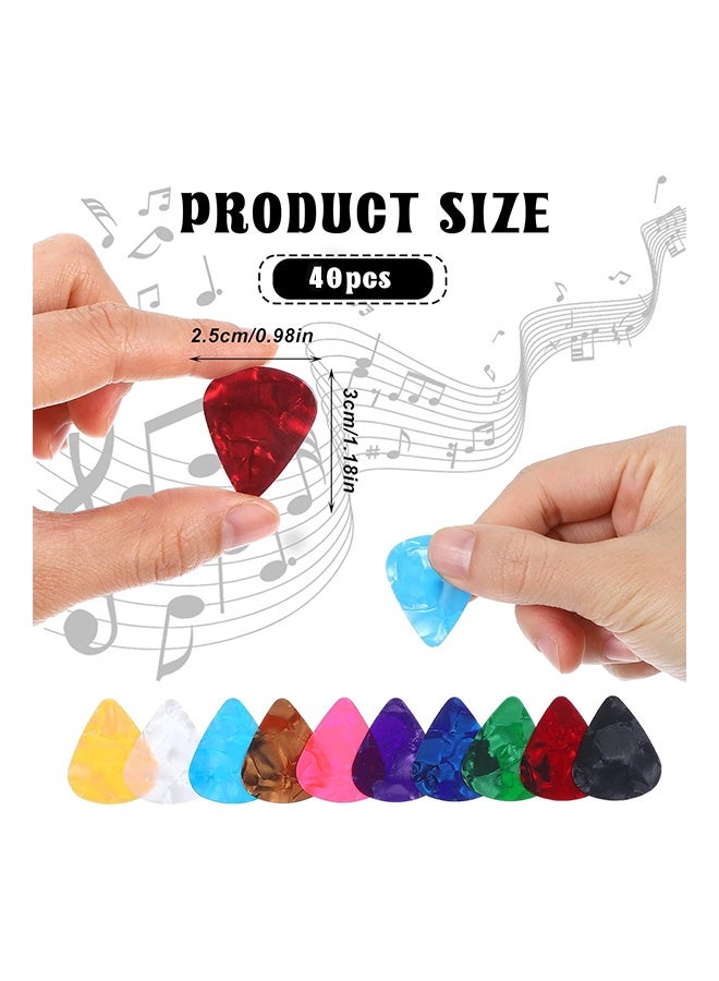Generic 40-Piece Guitar Picks Set(Color Random)  - Image 3