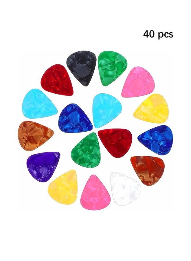 Generic 40-Piece Guitar Picks Set(Color Random)  - Image 1