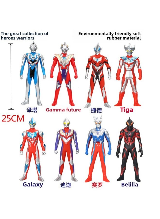 Generic - Ultraman Large Soft Rubber Toy Figurine Diga Seroje Galactic Aububelia Monster Combination Suit-Color:--luxury Complete Set Of 13 Large Ultra Dolls - Image 1