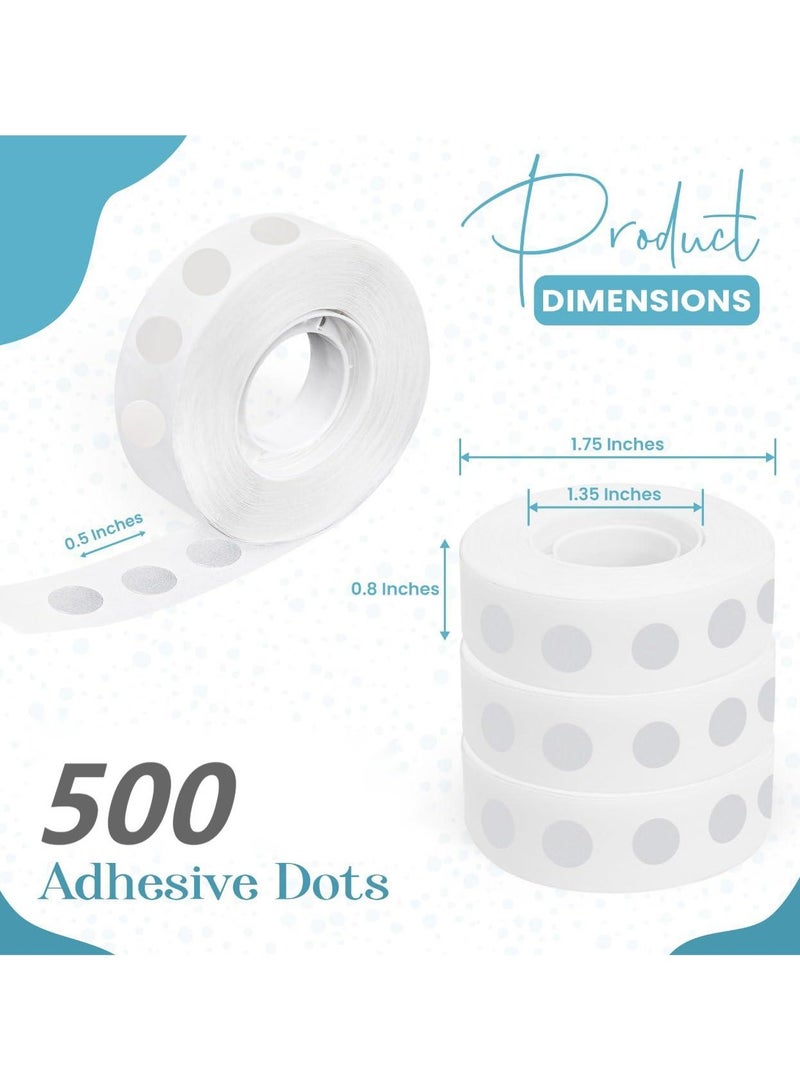BenQuand Balloon Glue Points Dots Double Sided 500 Pcs, Balloon Tape for Arch, Wedding Decoration, Birthday Celebration and Home Made Crafts for Christmas Decorations - Image 1