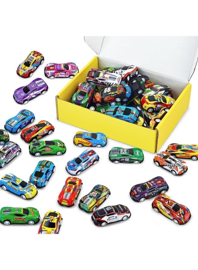 سيارة سباق صغيرة مكونة من 6 قطع، مناسبة كجوائز صفية، وهدايا حفلات للأطفال من سن 4 إلى 8 سنوات، وألعاب سيارات صغيرة تعمل بالسحب للخلف بكميات كبيرة، وسيارات ألعاب صغيرة للأطفال، وهدايا رمضان للأولاد والبنات. - Image 1