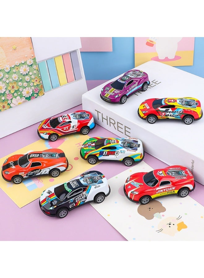 سيارة سباق صغيرة مكونة من 6 قطع، مناسبة كجوائز صفية، وهدايا حفلات للأطفال من سن 4 إلى 8 سنوات، وألعاب سيارات صغيرة تعمل بالسحب للخلف بكميات كبيرة، وسيارات ألعاب صغيرة للأطفال، وهدايا رمضان للأولاد والبنات. - Image 2