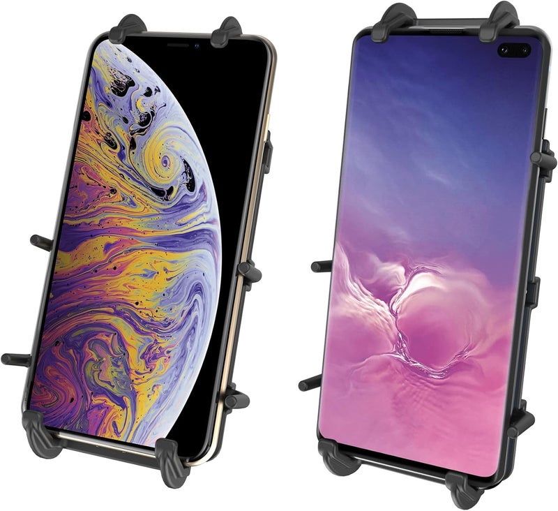 RAM Mounts Quick-Grip Large Phone Mount with Handlebar U-Bolt Base RAM-B-149Z-A-PD4U with Short Arm for Motorcycle, ATV/UTV, Bike - Image 4