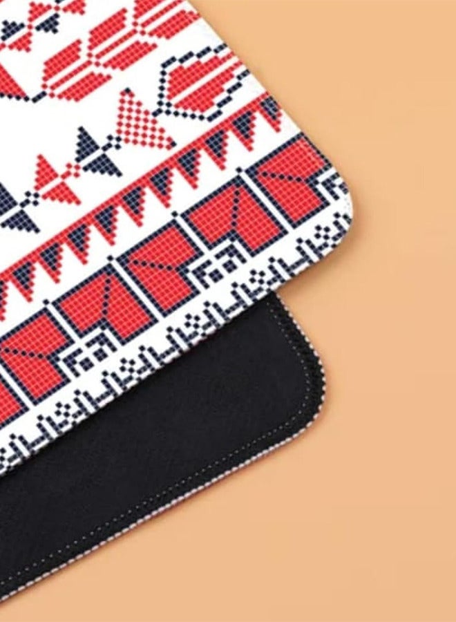 Geometric Pattern Extended Mouse Pad XL, 80 x 30 cm, Anti-Slip Rubber Base, Stitched edges, Suitable for Gaming, Desktop, Office use - Image 4