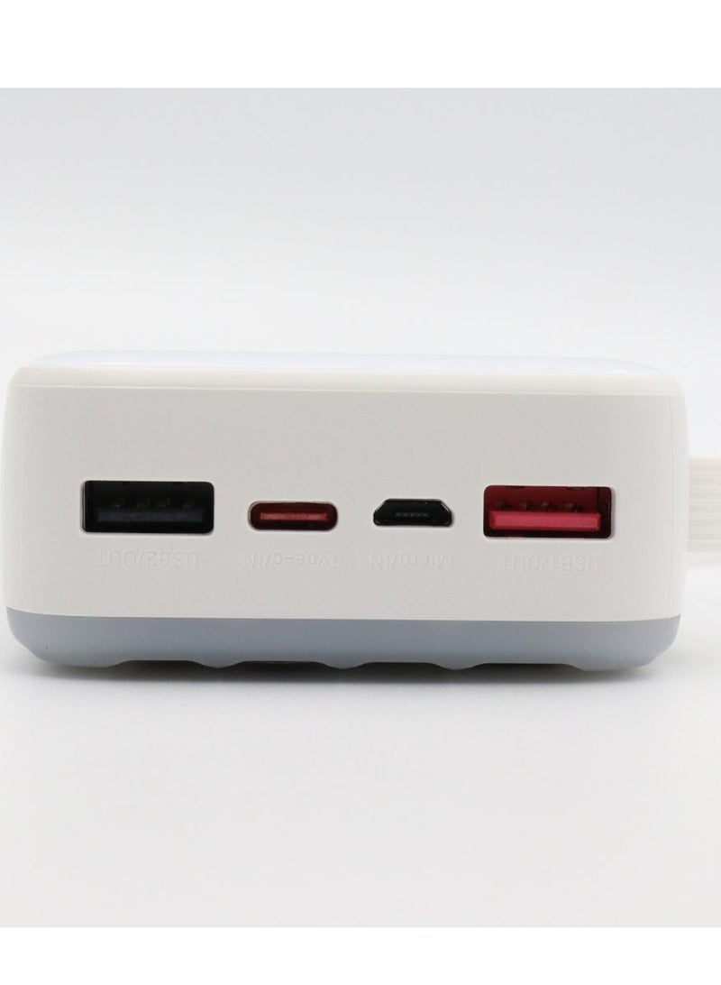 Hoguo P19 20000mAh Power Bank - White - Image 4
