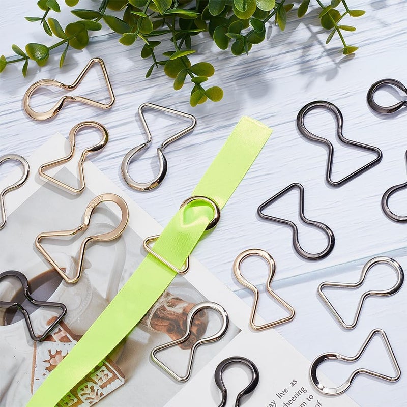 klarako 3 Size Alloy Belt Buckles, 18pcs Metal Multi Purpose Triangle Buckles Adjustable Belt Lklarako Rings Clip Hook O Ring Bag Strap Retainer for DIY Belt Bag Strap Webbing Accessories - Image 4