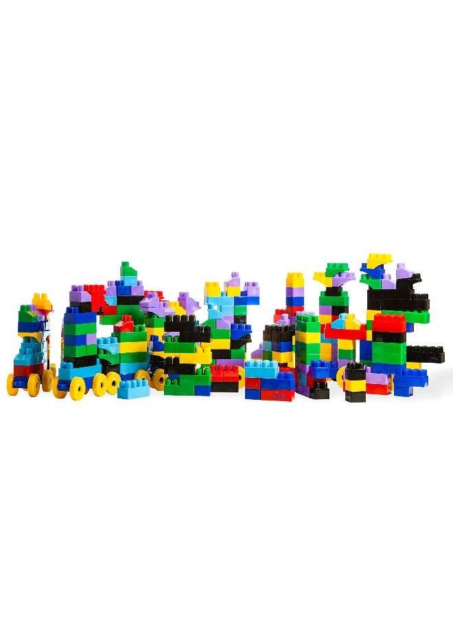 Dimple Dimple Large Blocks for Toddlers/Kids Stackable, Multi-Colored, Interlocking Toys Safe, Non-Toxic Plastic Bright Colors, Waterproof Boys and Girls Age 3 + (300 Pieces)  - Image 3