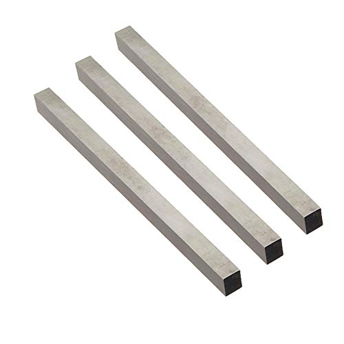 XMHF Lathe HSS Square Cutting Tool Bits Bar Rectangular Lathe Fly Cutter Mill Blank 8x8x200mm 3Pcs - Image 1