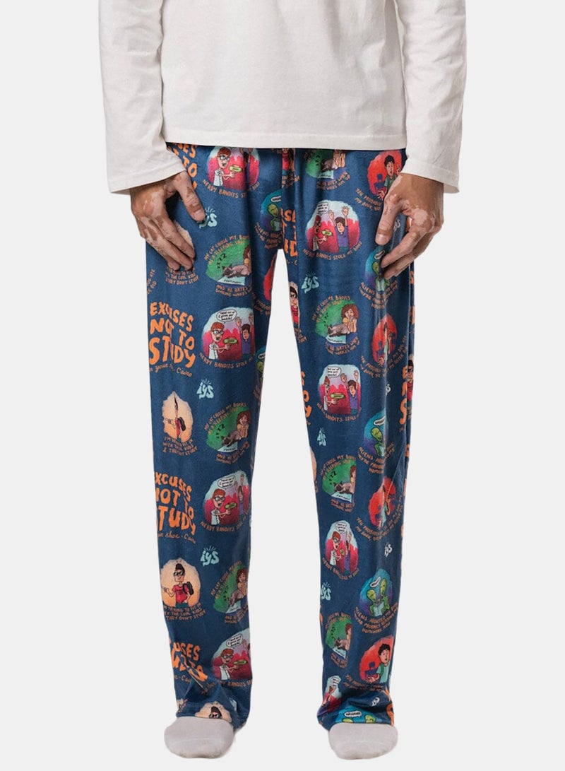 In Your Shoe Excuses Not To Study Fluffy Pyjama Pants - Image 1