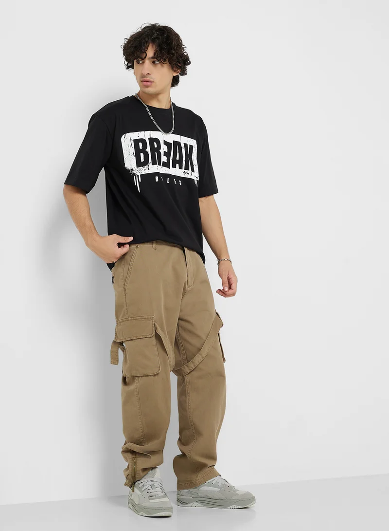 Seventy Five Printed Crew Neck T-Shirt