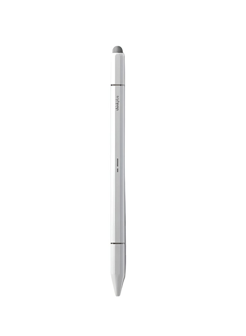 Lenovo thinkplus BP28 Multi-functional mobile and tablet pen for phones and tablets with high writing capacity and magnetic accuracy - withstands up to 100,000 writing times - white - Image 1