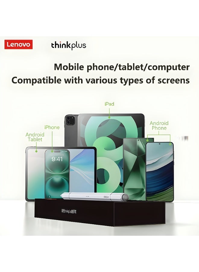 Lenovo thinkplus BP28 Multi-functional mobile and tablet pen for phones and tablets with high writing capacity and magnetic accuracy - withstands up to 100,000 writing times - white - Image 5