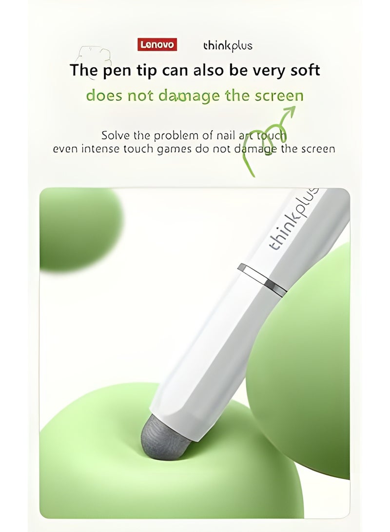 Lenovo thinkplus BP28 Multi-functional mobile and tablet pen for phones and tablets with high writing capacity and magnetic accuracy - withstands up to 100,000 writing times - white - Image 3