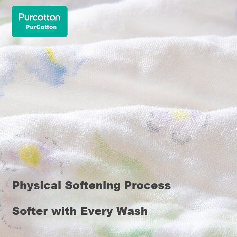 JD Jing Zao PurCotton Five-Layer Washed Gauze Towel Household Pure Cotton Large Absorbent Soft Quick-Dry 34x76cm Sports - Image 3