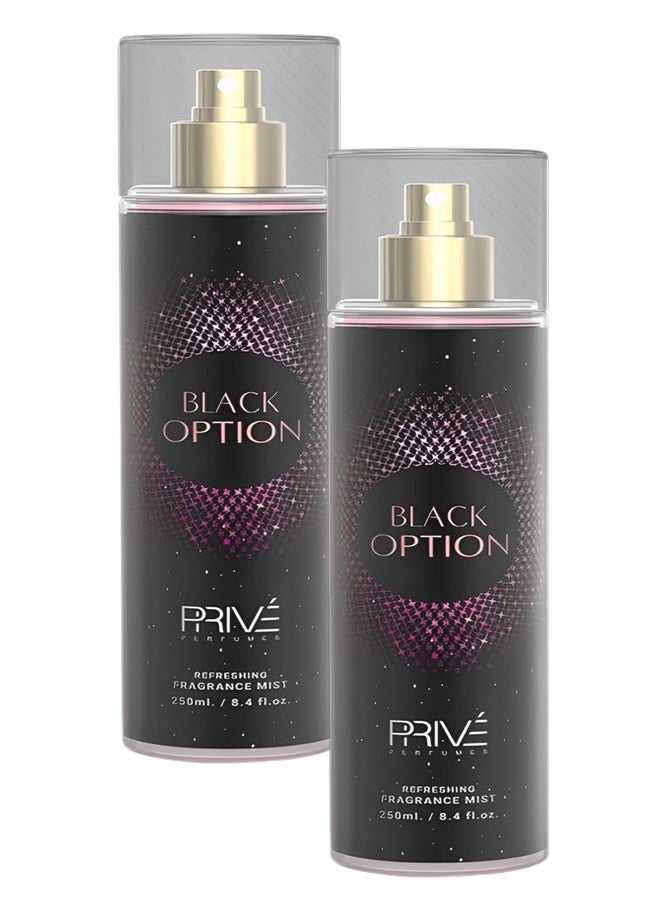 برايف 2 قطع معطر الجسم بلاك أوبشن 250 مل - Image 1