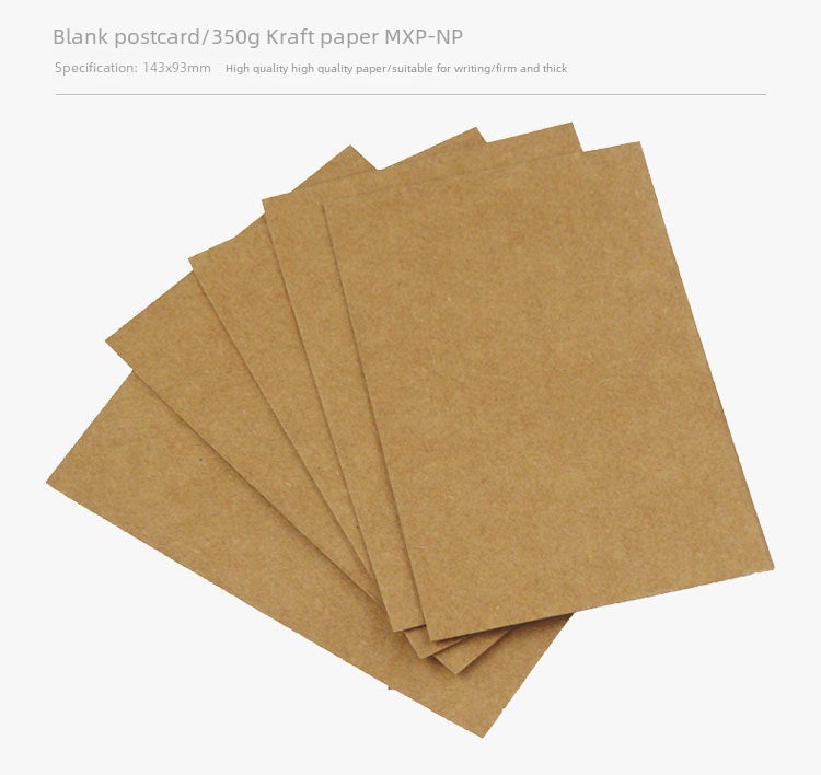 Diy Blank Postcard Custom Star To Map Card Custom Word Card Double-Sided Blank Cardboard Spot Custom - Image 5