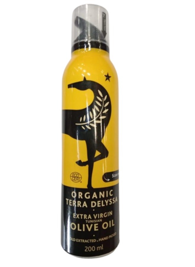 TERRA DELYSSA Premium Organic Extra Virgin Olive Oil Spray - 200 ml 