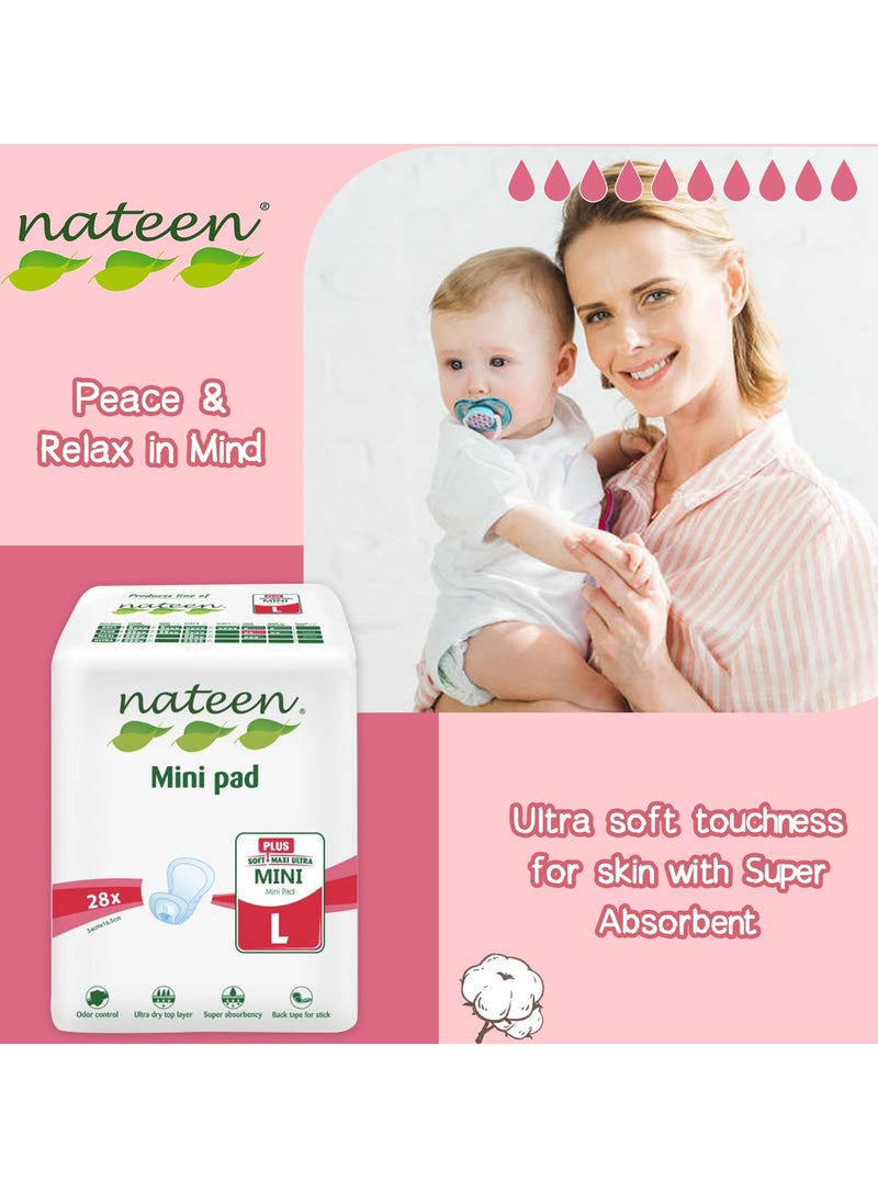 nateen Mini Pad- Large- 28 Pieces  - Image 2