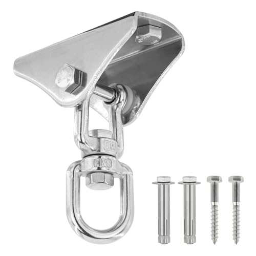 MAKELEN Heavy Duty Swing Hangers for Wooden Sets 2000 LB Capacity 360 Swivel Stainless Steel Swing Hardware for PorchPlaygroundYogaHeavy Bag - Image 1