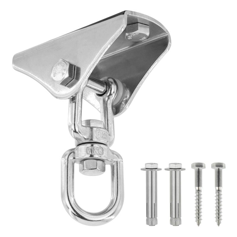 MAKELEN Heavy Duty Swing Hangers for Wooden Sets 2000 LB Capacity 360 Swivel Stainless Steel Swing Hardware for PorchPlaygroundYogaHeavy Bag - Image 3
