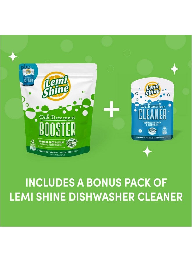 Lemi Shine Dish Detergent Booster, Hard Water Stain Remover, Multi-Use Citric Acid Cleaner 38 oz, Pack of 1 - Image 1