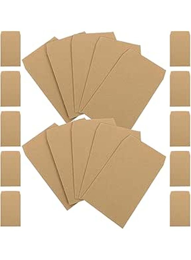 Mini Kraft Paper Coin Envelopes 100pcs Small Money Cash Storage Budgeting Organizer - Image 1