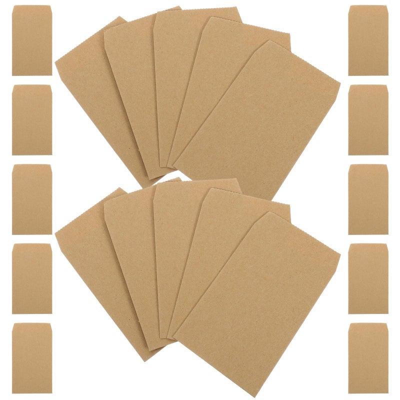 Mini Kraft Paper Coin Envelopes 100pcs Small Money Cash Storage Budgeting Organizer - Image 2