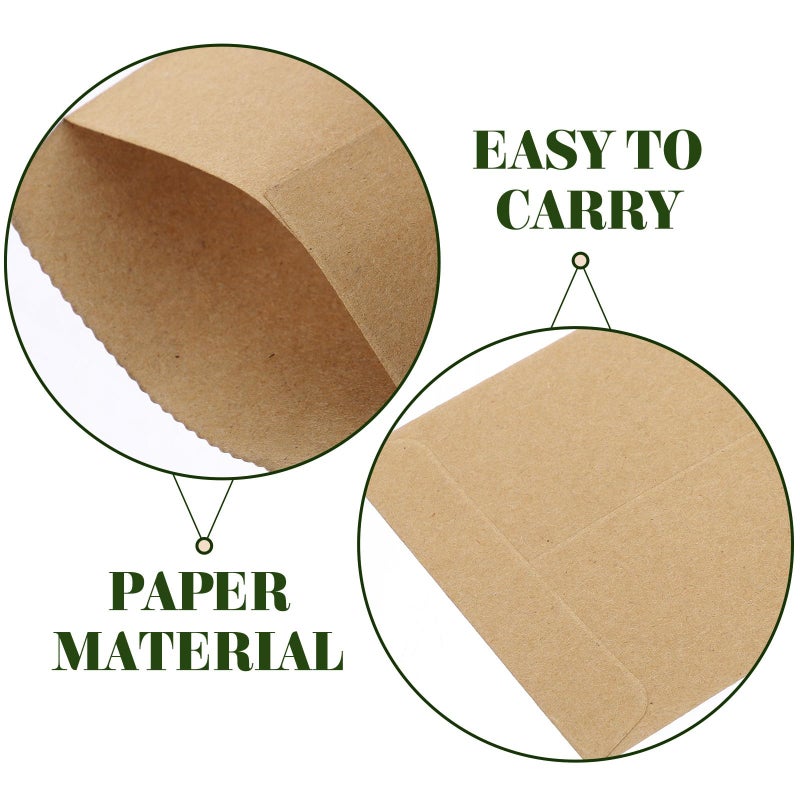 Mini Kraft Paper Coin Envelopes 100pcs Small Money Cash Storage Budgeting Organizer - Image 4