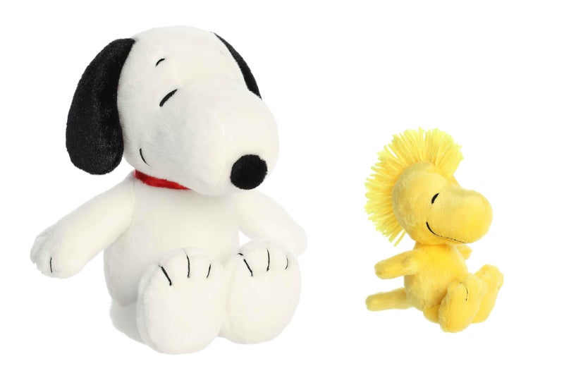 Aurora Peanuts Floppy Legs Plush Bundle, 12" Snoopy and 6.5" Woodstock - Image 5