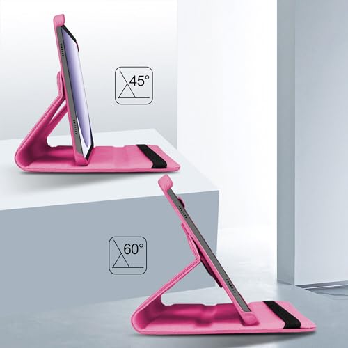 TGK Rotating Cover for Samsung Galaxy Tab A9 Plus 11 inch 360 Degree Leather Flip Case (Hot Pink) - Image 5