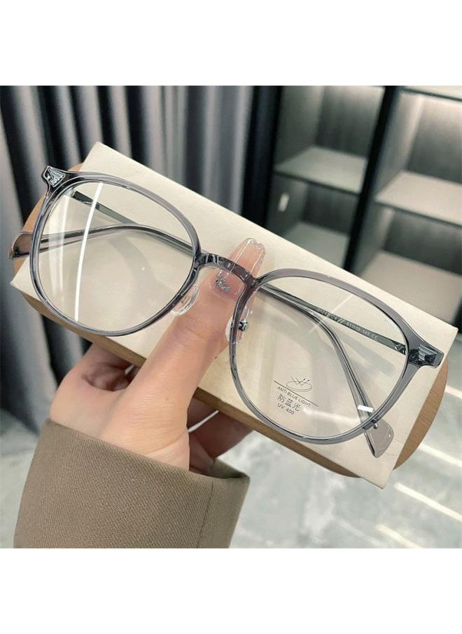 Generic Ultra-light Anti-blue Light Flat Mirror Women's New Online Red With Cool Color Plain Myopia Mirror Frame 