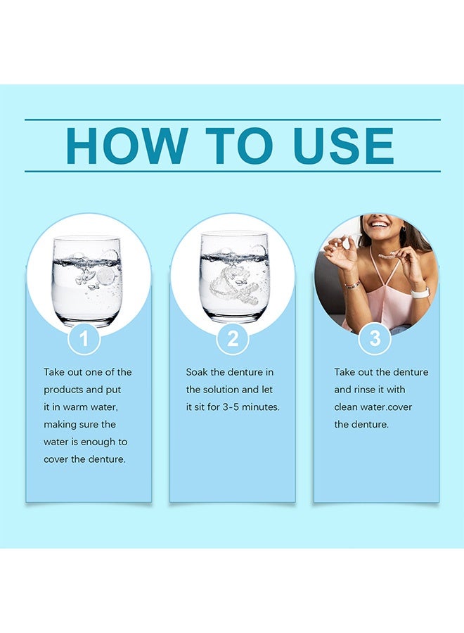 Quantum 12 PCS Retainer Cleaner Tablets, Quick 3-Minute Clean for Dentures, Night Guard and Removable Dental Appliances - Image 3